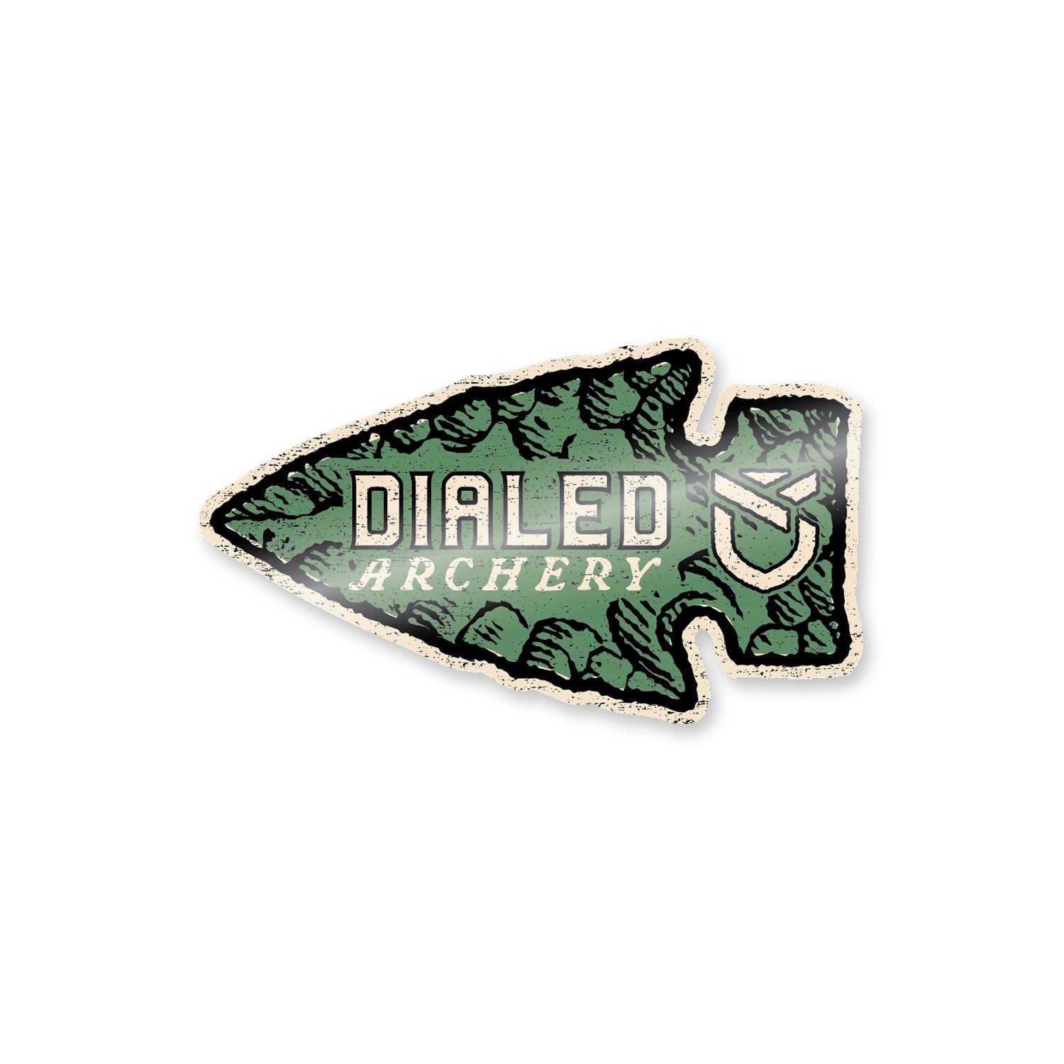 Dialed Arrowhead Sticker