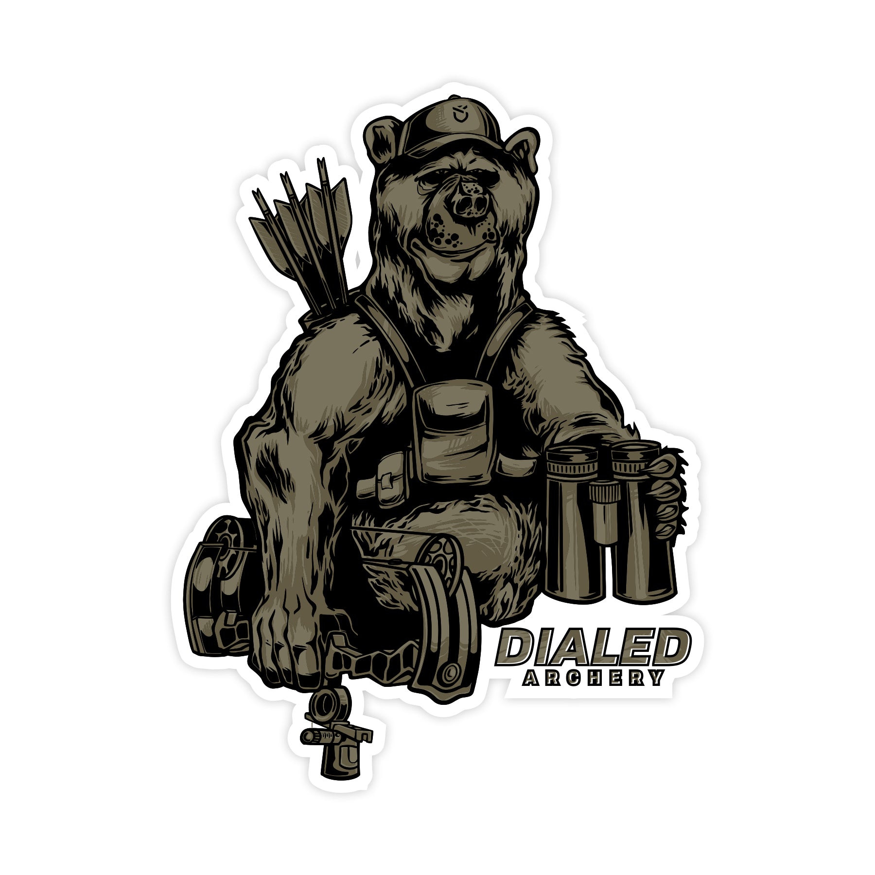 Bear Hunter Sticker